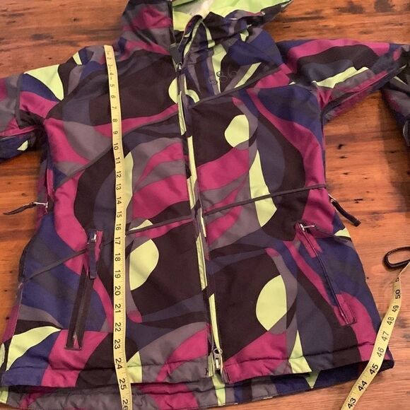686 Snowboard Ski Jacket Graphic Neon Graphic Multicolor Sz XS - Picture 12 of 14